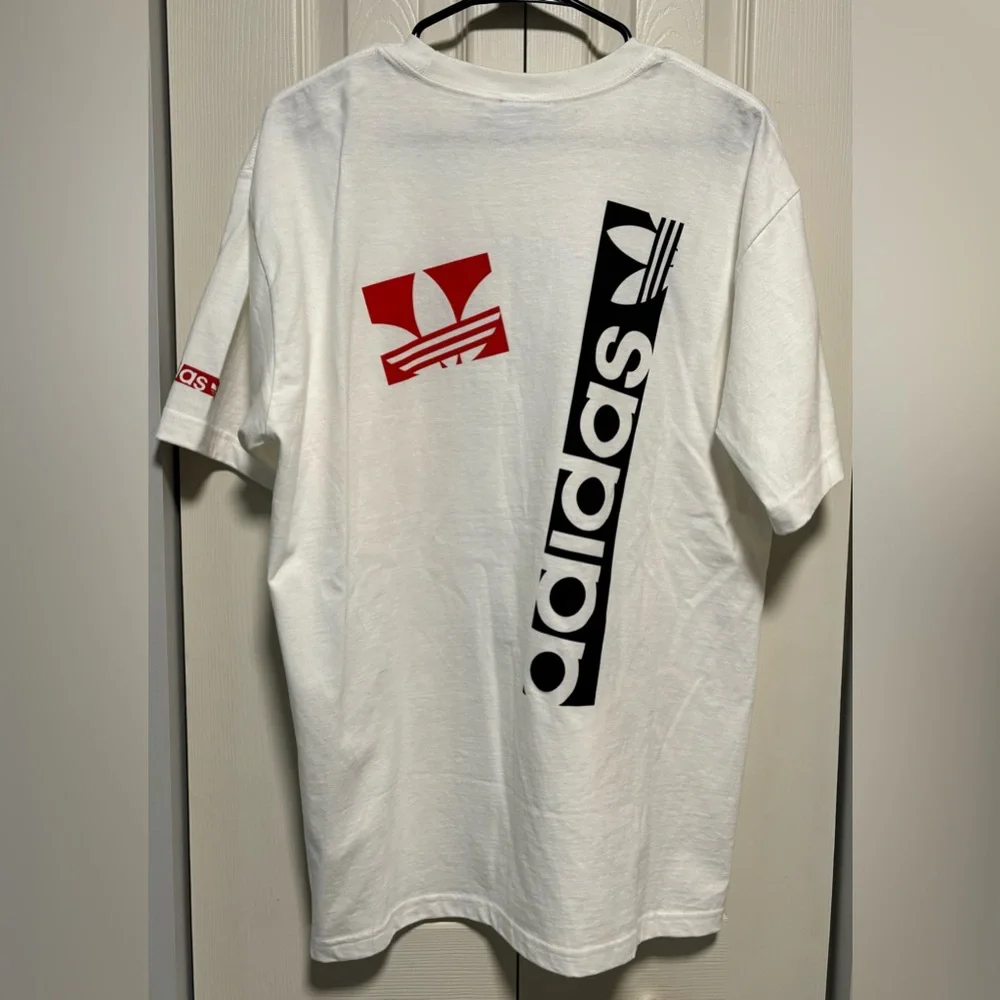 NWT Adidas Men’s White Logo Tee Size Large